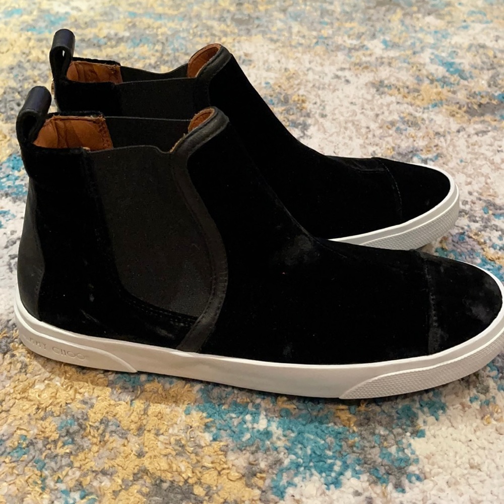 Jimmy Choo Velvet sneakers size 8.5